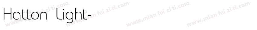Hatton Light字体转换